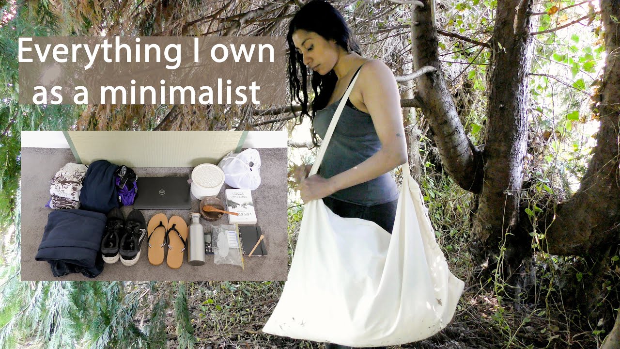 Everything I own as an extreme minimalist | 30 items | Fits in a bag | Not mainstream