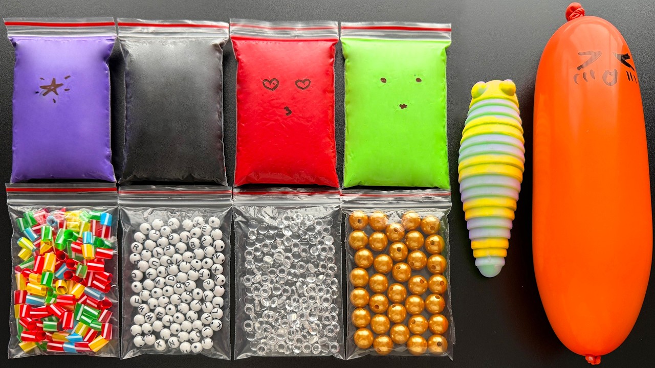 Making Relaxing Slime with Bags and Balloon - Oddly Satisfying