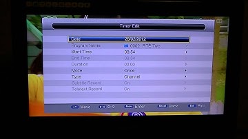 Triax TSC114 Saorview Combo - Record using Timer Menu