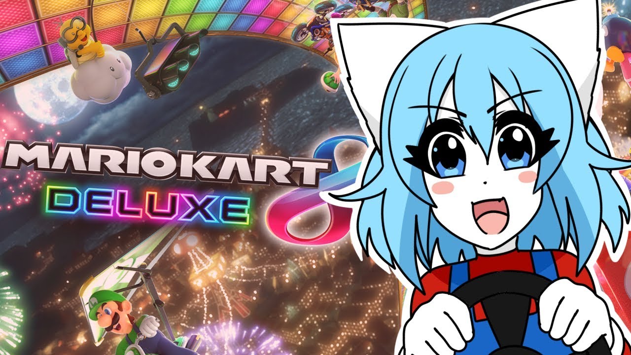⁣GIMME THE WHEEL!!! Playing Mario Kart 8 Deluxe! | Wolfychu