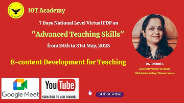 E-content Development for Teaching