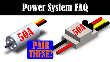 Brushless Motor, ESC, LiPo Battery Frequently Asked Questions