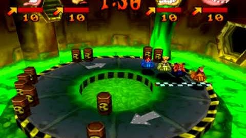 Crash Bash - "Diamond Challenges" - 157) Toxic Dash Lv. 6