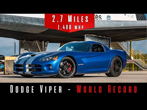 2006 Dodge Viper Twin Turbo (Top Speed Test) | NEW WORLD RECORD |