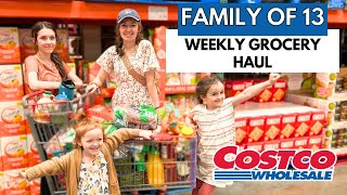 FAMILY OF 13❤️  MASSIVE COSTCO GROCERY HAUL! IT TOOK 2 DAYS! SUMMER! LARGE FAMILY LIFE!