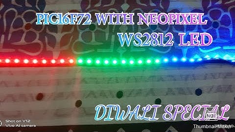 NEO PIXEL LED ON PIC 16F72. #diwalispecial
