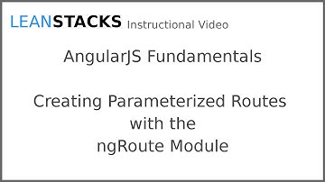 Creating Parameterized Routes with the AngularJS ngRoute Module