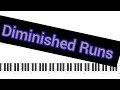 Diminished Piano Runs/Licks  (Alt Scale) (All Levels)
