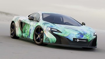 Marble Livery Wrap McLaren 650 S | 3D Changer PRO 3