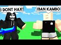 ABUSING DEV Said I Was HACKING, Then This Happened.. (Roblox Bedwars)