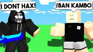 ABUSING DEV Said I Was HACKING, Then This Happened.. (Roblox Bedwars)