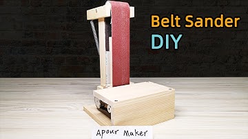 How to make a belt sander using dc motor - Homemade belt sander