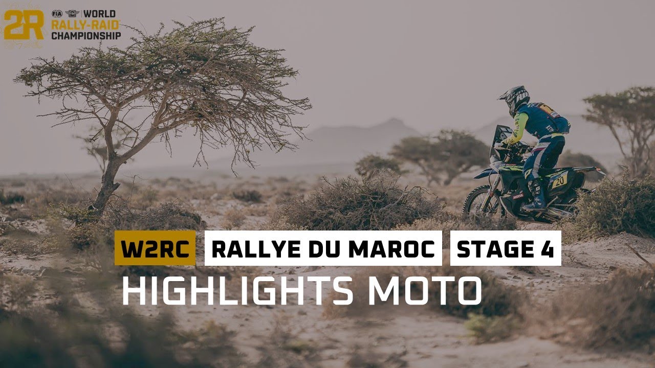 Rallye du Maroc – Highlights Moto Stage 4 - #W2RC - YouTube