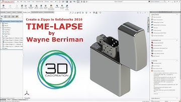 Solidworks Time-lapse (Zippo Lighter)
