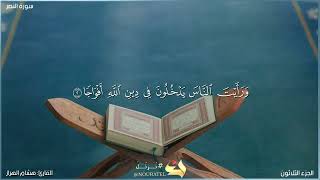 سورة النصر مكتوبة بصوت القارئ "هشام الهراز"