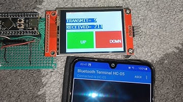 HC05 STM32 ILI9341 SPI TFT STM32F401CDU6 UART TOUCH Bluetooth