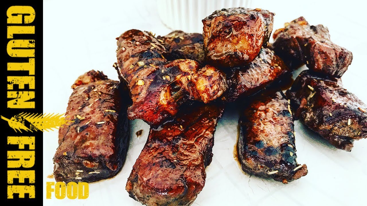 Spice beef steak pieces with glazure - gluten free recipe - YouTube