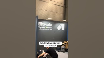 Who is Adam Back Satoshi Nakomoto the inventor of Bitcoin #btcprague #bitcoinprague #bitcoin #adamba