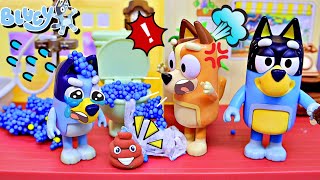 BLUEY Toy: Be Careful - Learns The Importance Of Toilet Safety Rules! | Pretend Play with Bluey Toys