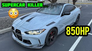 HOW FAST IS MY 850HP BMW G82 M4 XDRIVE? (Dragy 60-130 & 1/4 Mile)