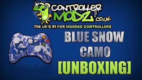 Blue Snow Camo - Custom Xbox 360 Controller [Review] - www.controllermodz.co.uk