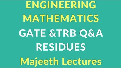 Residues TRB Questions