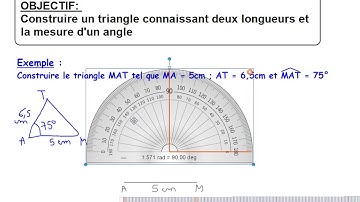 CYCLE 4- Construire triangle connaissant la mesure d