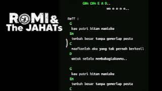 romi & the jahats tanpa pesta karoke lirik chord