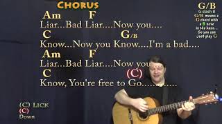 Bad Liar (Imagine Dragons) Strum Guitar Cover Lesson in C with Chords\/Lyrics
