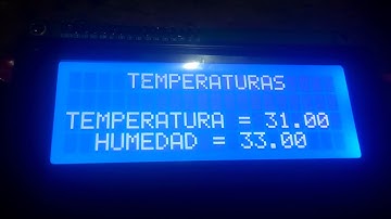 Sensor de Temperatura y Humedad DHT11 y Pantalla LCD