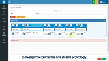 Update Print Template - Text Alignment