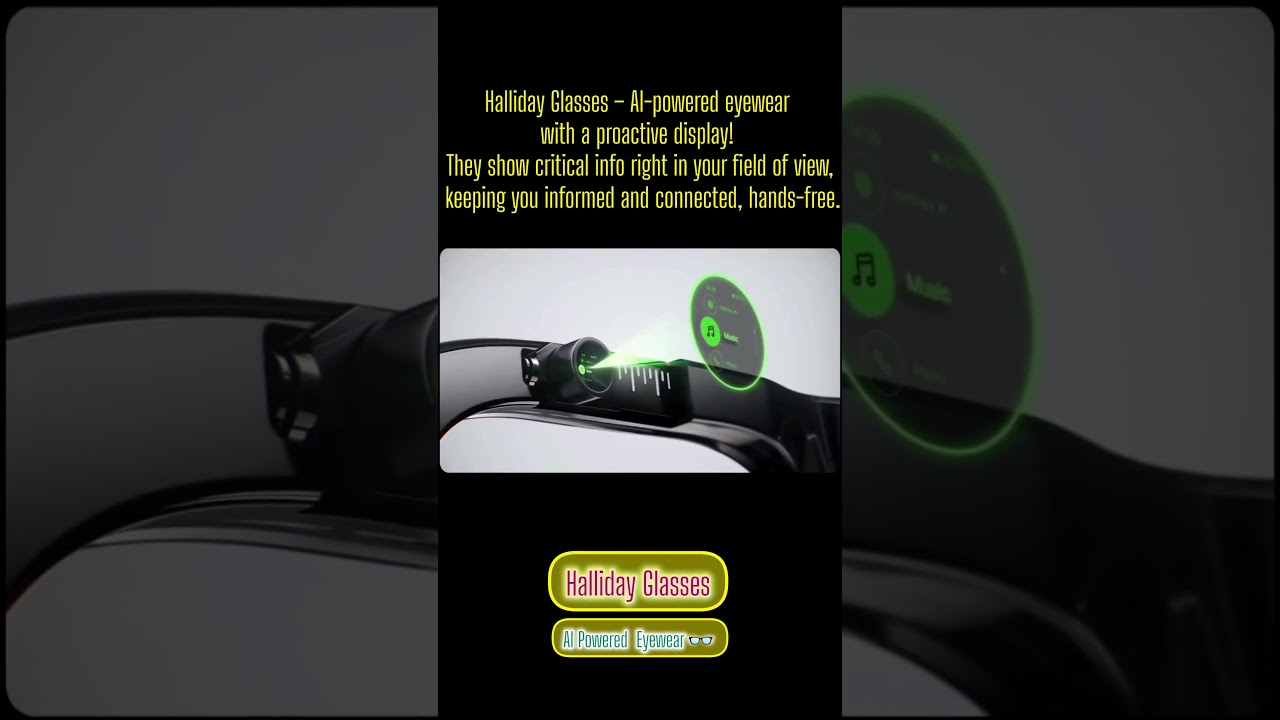 Step into the future with Halliday Glasses!AI-powered smart glasses #ai #fashion #tech #aitools asmr
