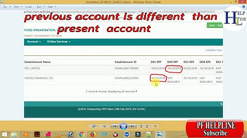 pf transfer error previous account is different then present account error solution in Tamil