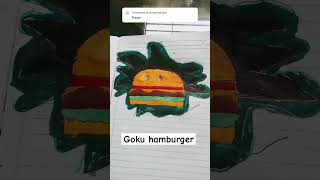 goku burger #drawingideas #viral #animation #shorts #drawing  #youngartist