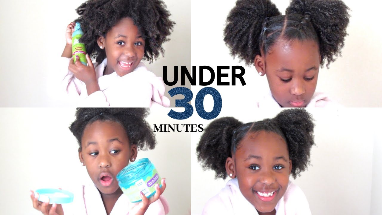 EASY HAIR STYLE FOR KID GIRLS UNDER 30 MINUTES - YouTube