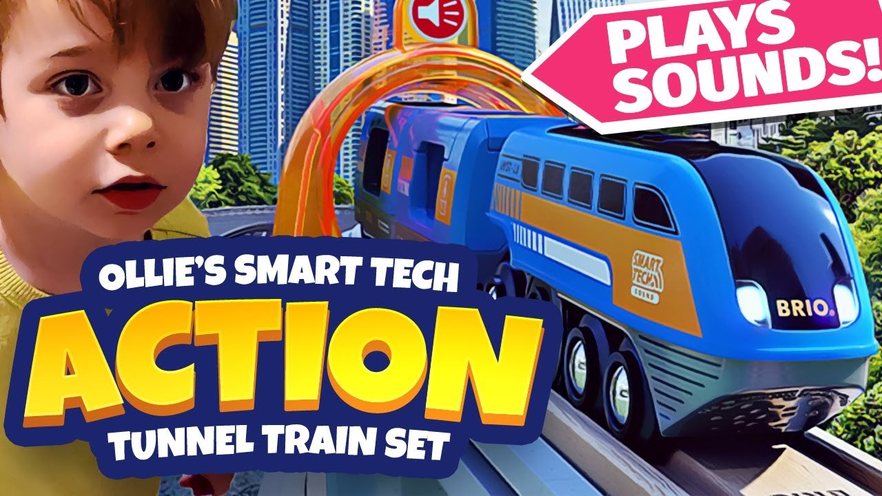 BRIO® World - 33972 Smart Tech Sound Action Tunnel Travel Train