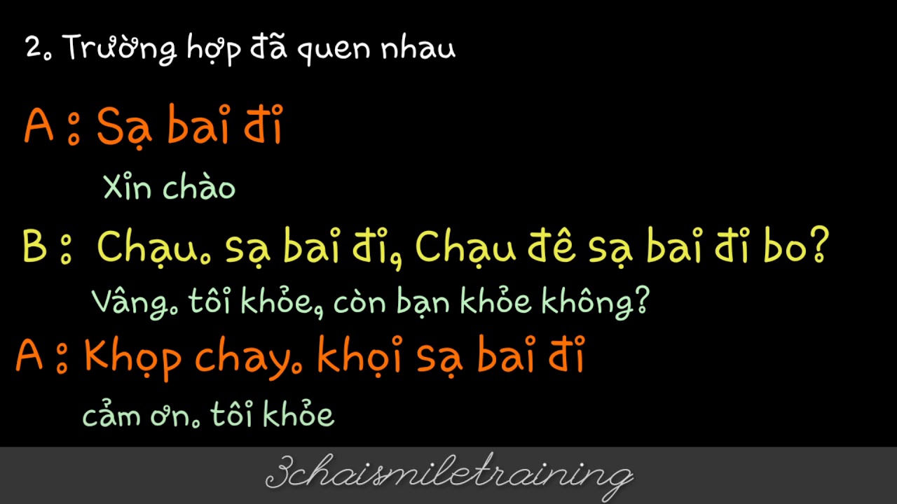 Học tiếng Lào "qua phiên âm" # Bài 1