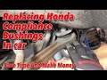 How To Replace Lower Control Arm Bushings In Car!