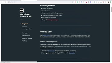 Markdown Shell Theme tutorial