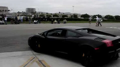Girl driving Gallardo