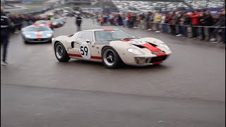 A rare group of Ford gt40 replicas at Spa Francorchamps 2024