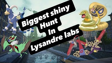 Biggest shiny hunt possible in Lysandre labs guide. Pokemon legends ZA