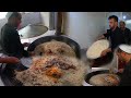 Kabuli pulao recipe in Kabul Afghanistan | Giant meat rice prepare | Afghani rice with meat Pulao