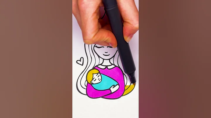 💕 Barbie Mom & Baby 👩‍🍼✨ Easy Glitter Art #barbie #art #mothersday #mother #baby #love