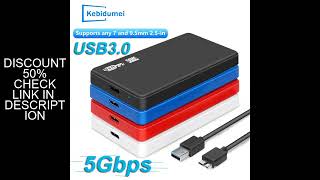 USB 3.0 HDD Enclosure 2.5" SATA HDD SSD External Hard Drive Case 5Gbps High Speed External Hard Driv