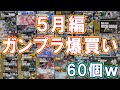 60個ガンプラ爆買いして破産寸前！（5月編～）欲しいガンプラをなにも考えずに全てポチッてみたら何個買うのか検証してみたｗ