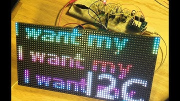 The Fewest ESP8266 IO Pins to Drive a Large RGB Matrix?
