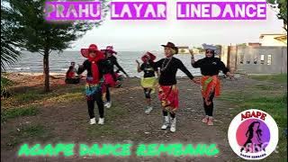 PRAHU LAYAR LINEDANCE//AGAPEDANCE REMBANG//LOKASI PANTAI PANDEAN//CHOREO NEVIA ( INA)