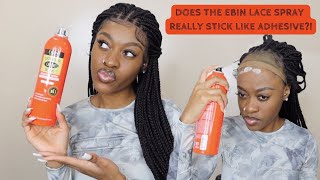 Glueless Wig Install Using EBIN Wonder Lace Spray | IT HOLDS STRONG LIKE GLUE