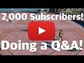 Thank You for 2,000 Subs!! Doing a Q&amp;A! - NBA 2K16